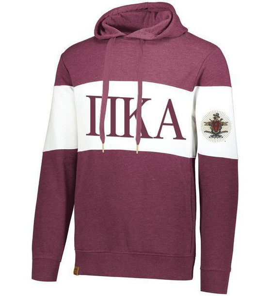  Pi Kappa Alpha Ivy League Hoodie W Crest On Left Sleeve 
