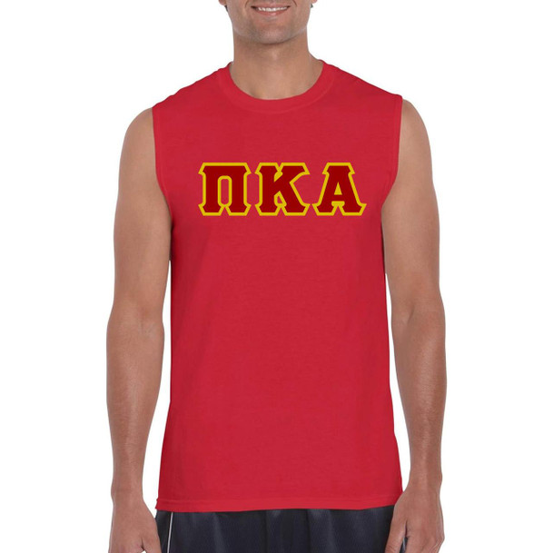 edit DISCOUNT- Pi Kappa Alpha Lettered Sleeveless Tee 