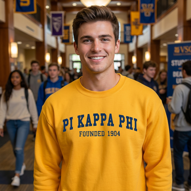Pi Kappa Phi Fraternity Founders Crew Sweatshirt