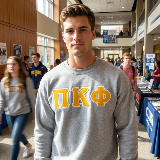 Pi Kappa Phi Lettered Crewneck Sweatshirt