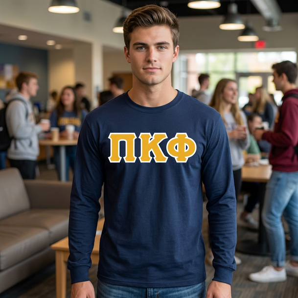 DISCOUNT Pi Kappa Phi Lettered Long sleeve