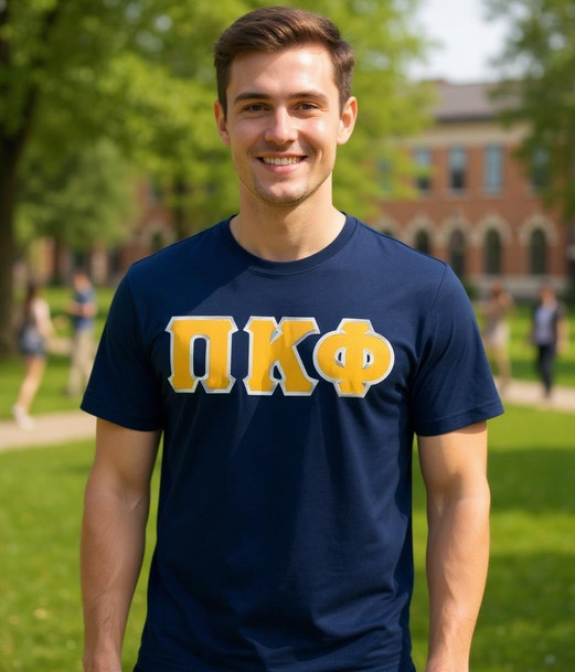 DISCOUNT Pi Kappa Phi Lettered T-shirt - Best Value