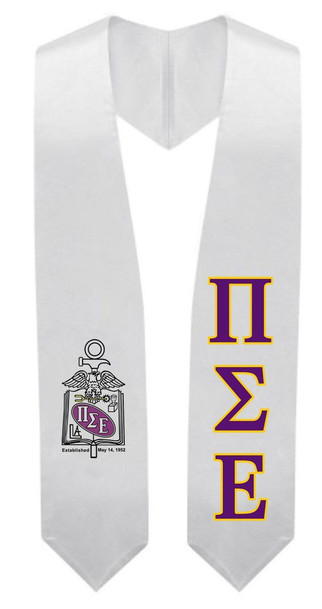 Pi Sigma Epsilon Super Crest - Shield Graduation Stole