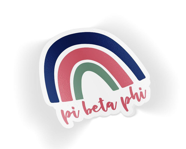 Greekgear Pi Beta Phi Rainbow Sticker 
