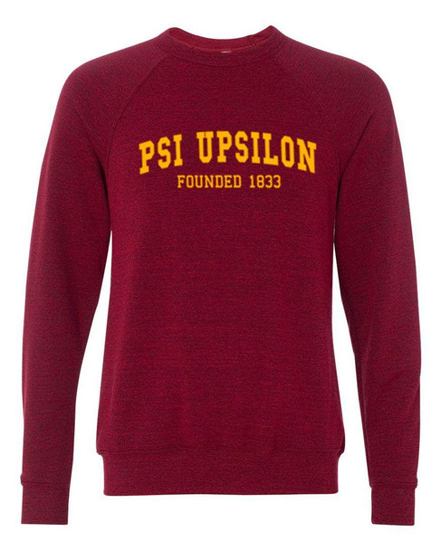 Psi Upsilon Fraternity Founders Crew Sweatshirt 