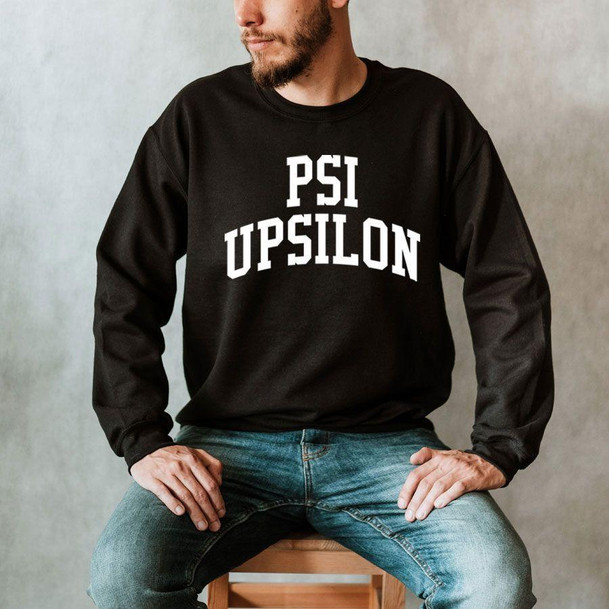  Psi Upsilon Arched Crewneck Sweatshirt 