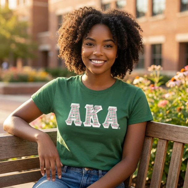 Alpha Kappa Alpha Custom Twill Tee