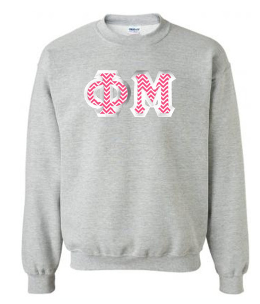 $35 Phi Mu Custom Twill Sweatshirt - Greek Gear
