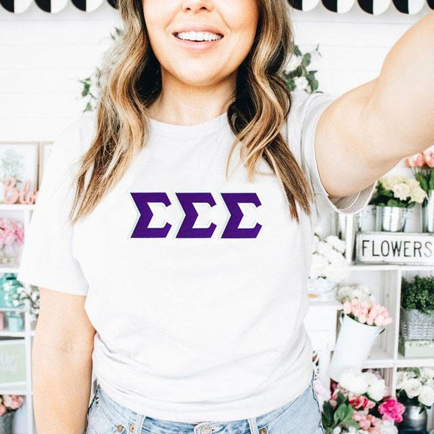  Sigma Sigma Sigma Custom Twill Tee 