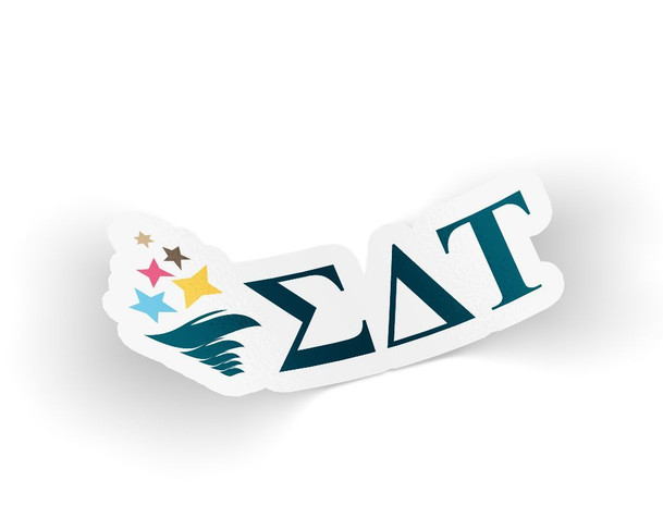 Sigma Delta Tau Die Cut Torch Sticker