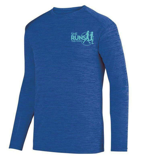  She Runs This Town- $20 World Famous Dry Fit Tonal Long Sleeve Tee 