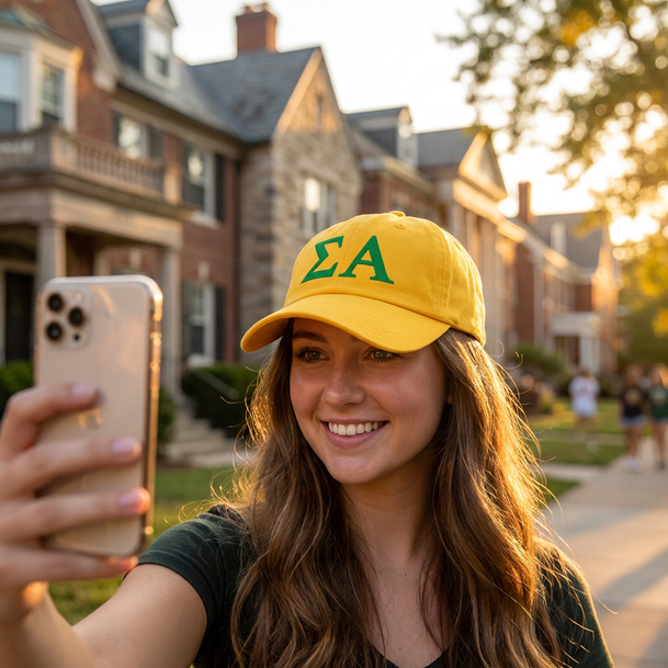 Sigma Alpha Greek Letter Hat