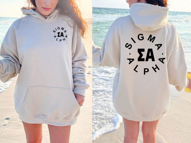  Sigma Alpha Circle Hoodie 