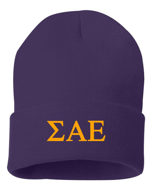  Sigma Alpha Epsilon Greek Letter Knit Cap 