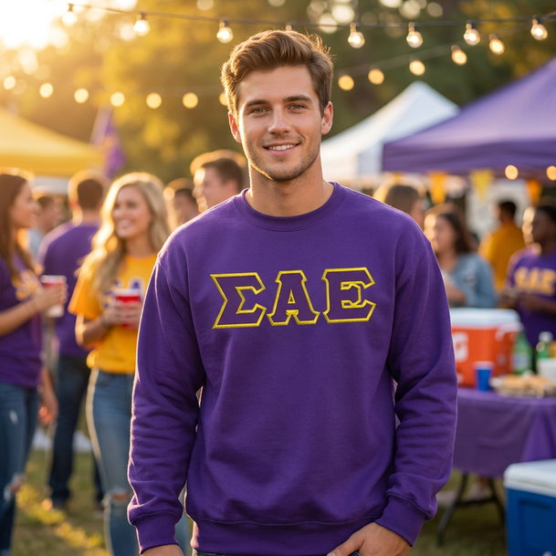 DISCOUNT Sigma Alpha Epsilon Lettered Crewneck - Best Value