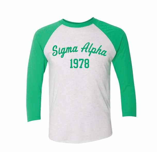 Sigma Alpha Year Raglan Shirt