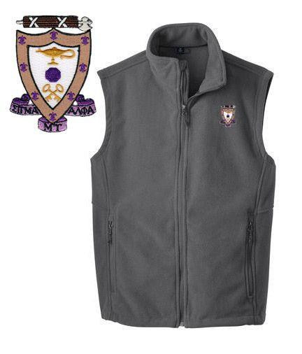  Sigma Alpha Mu Fleece Crest - Shield Vest 