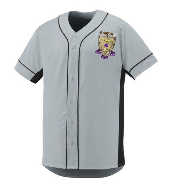  Sigma Alpha Mu Game 7 Full-Button Baseball Jersey 