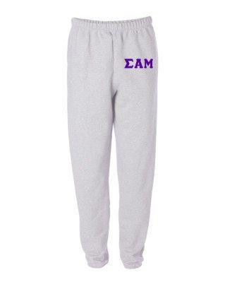  Sigma Alpha Mu Greek Lettered Thigh Sweatpants 