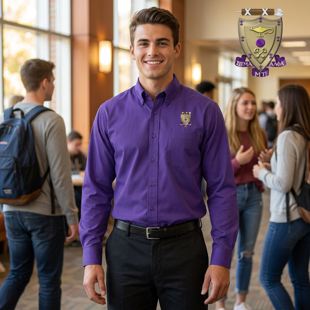 DISCOUNT-Sigma Alpha Mu Long Sleeve Oxford