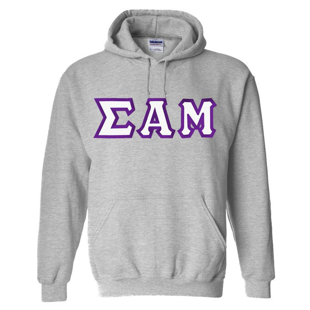 Sigma Alpha Mu Custom Twill Hooded Sweatshirt