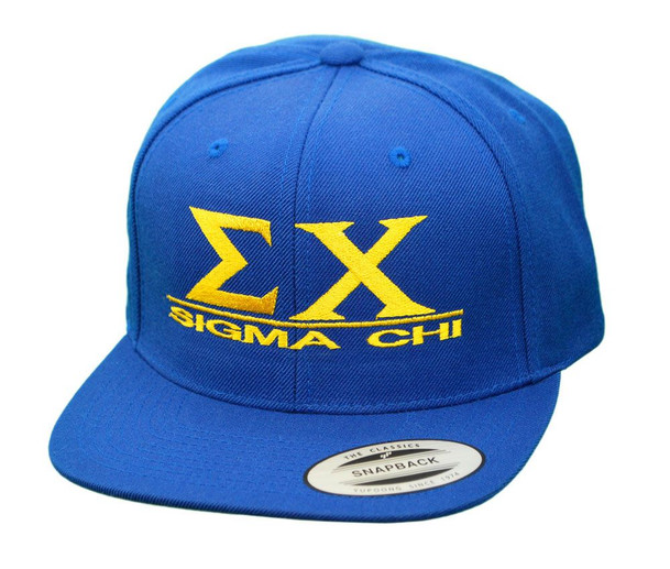 Sigma Chi Flatbill Snapback Hats Original