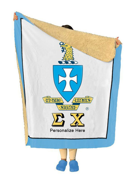 Sigma Chi Sherpa Lap Blanket