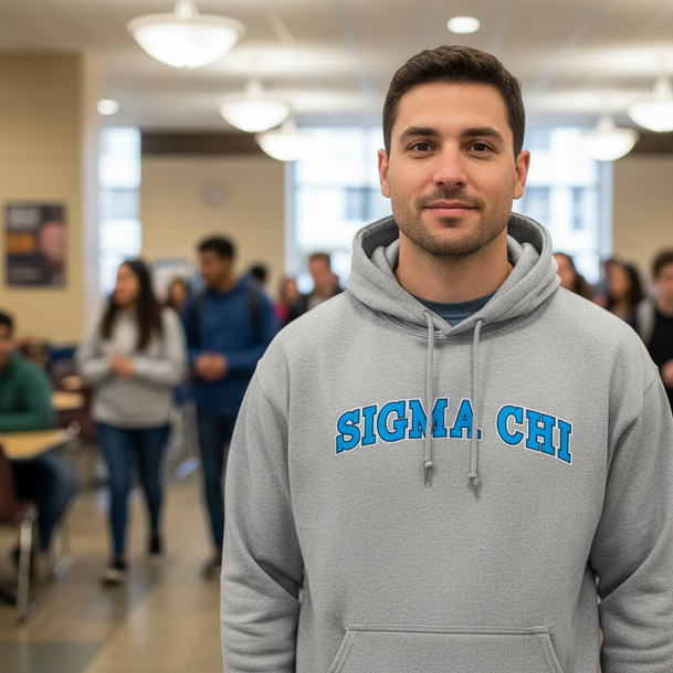 Sigma Chi 2 Color Letterman Crewneck