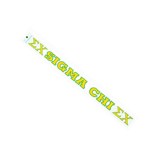  Sigma Chi Long Window Decal 