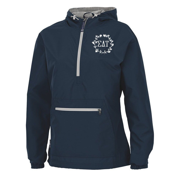 Sigma Delta Tau Chatham Anorak Solid Pullover