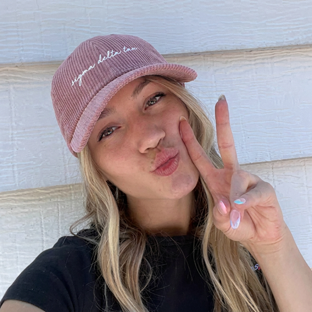 Sigma Delta Tau Corduroy Baseball Hats