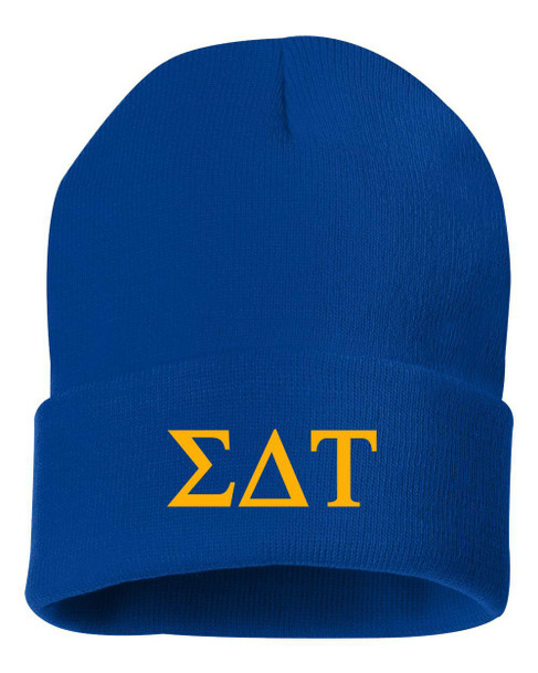 Sigma Delta Tau Greek Letter Knit Cap