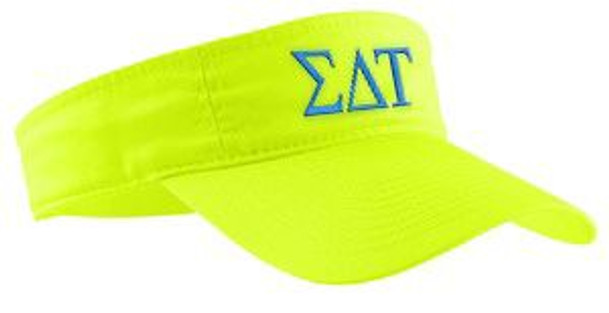 Sigma Delta Tau Greek Letter Visor