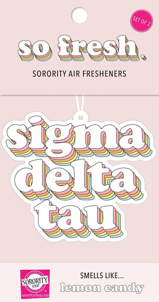 Sigma Delta Tau Retro Air Freshener (2 pack)