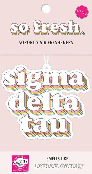 Sorority Shop Sigma Delta Tau Retro Air Freshener (2 pack) 