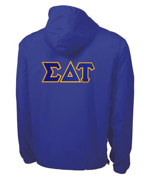 Sigma Delta Tau Tackle Twill Lettered Pack N Go Pullover 