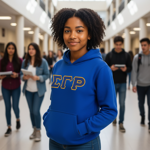 Sigma Gamma Rho 2 Day Ship Twill Hooded Sweatshirt