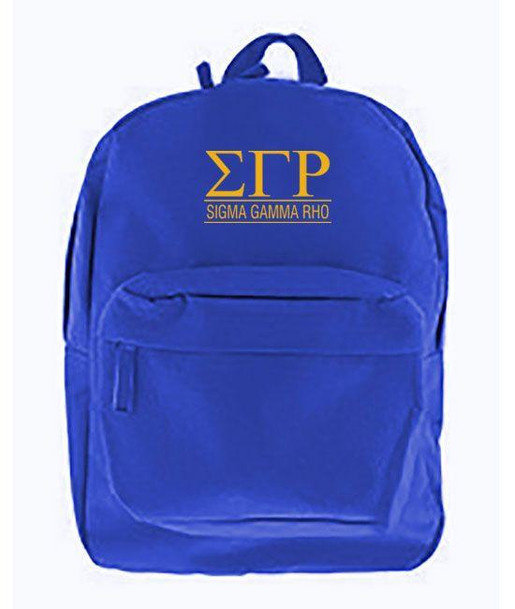  Sigma Gamma Rho Custom Text Backpack 
