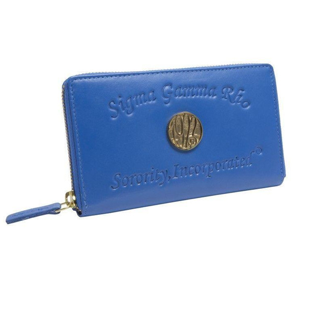 SAVAGE Sigma Gamma Rho Embossed Soft Leather Wallet 