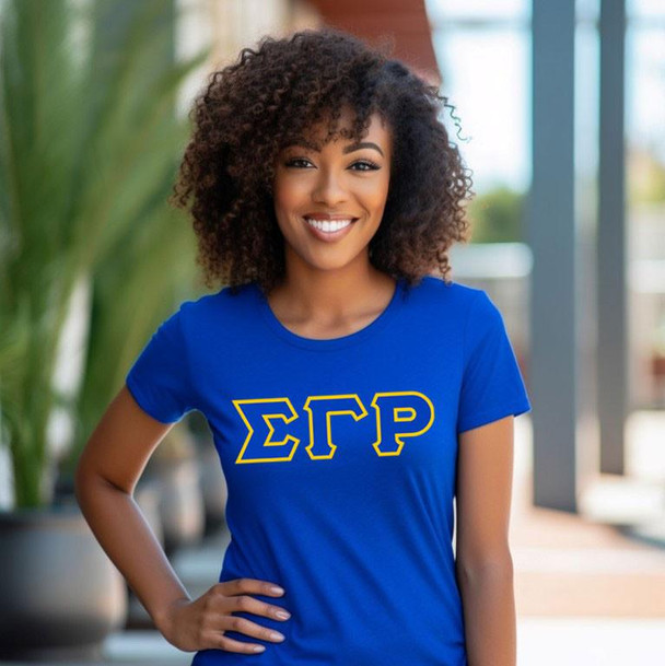  DISCOUNT Sigma Gamma Rho Lettered Tee - Best Value 
