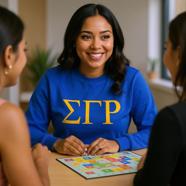 Sigma Gamma Rho Lettered World Famous Greek Crewneck