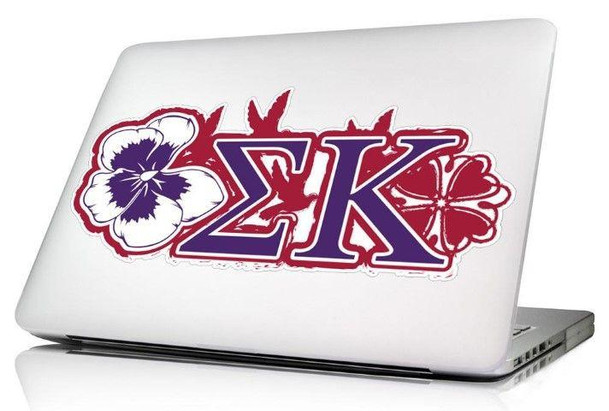 Sorority Shop Sigma Kappa 10.5 x 4.5 Laptop Skin/Wall Decal 