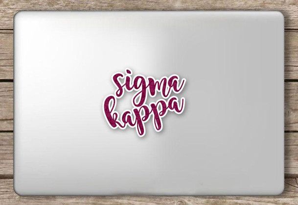  Sigma Kappa Script Sticker 