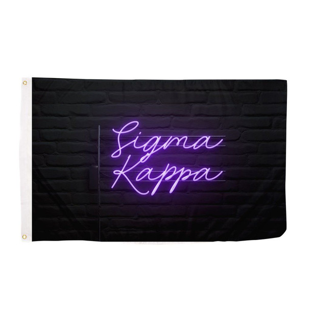 Sigma Kappa Neon Flag