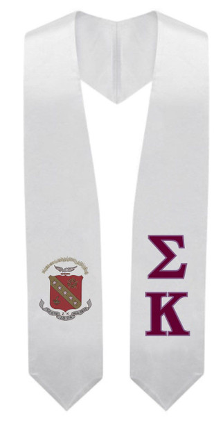 Sigma Kappa Super Crest - Shield Graduation Stole