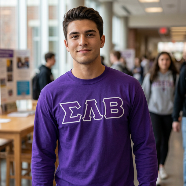 Sigma Lambda Beta Custom Twill Long Sleeve T-Shirt