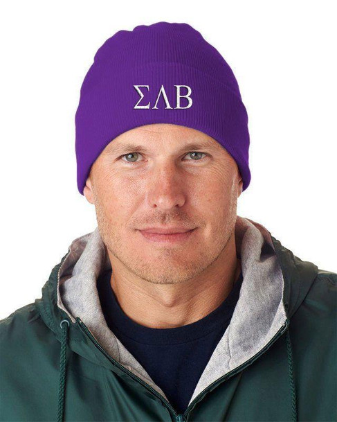  Sigma Lambda Beta Greek Letter Knit Cap 