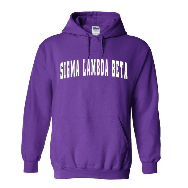  Sigma Lambda Beta Letterman Hoodie 