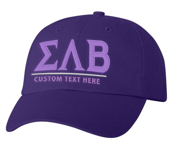 Sigma Lambda Beta Old School Greek Letter Hat