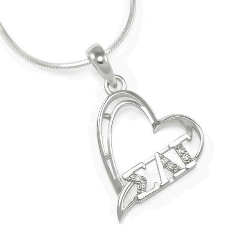 TCS Sigma Lambda Gamma Heart Pendant 